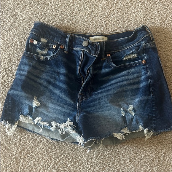 AE Dark Blue Jean Shorts - Picture 1 of 5